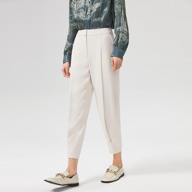 OVVOVV Женские классические ретро зауженные укороченные охлаждающие брюки M