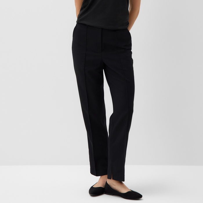 Брюки женские зауженные MINAKU: Casual Collection, чёрные, размер 50